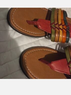 Multicolor Mexican Thong Sandals